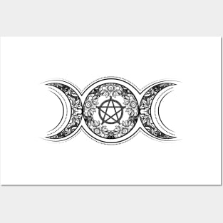 Triple Moon - Triple Goddess Ornament Posters and Art